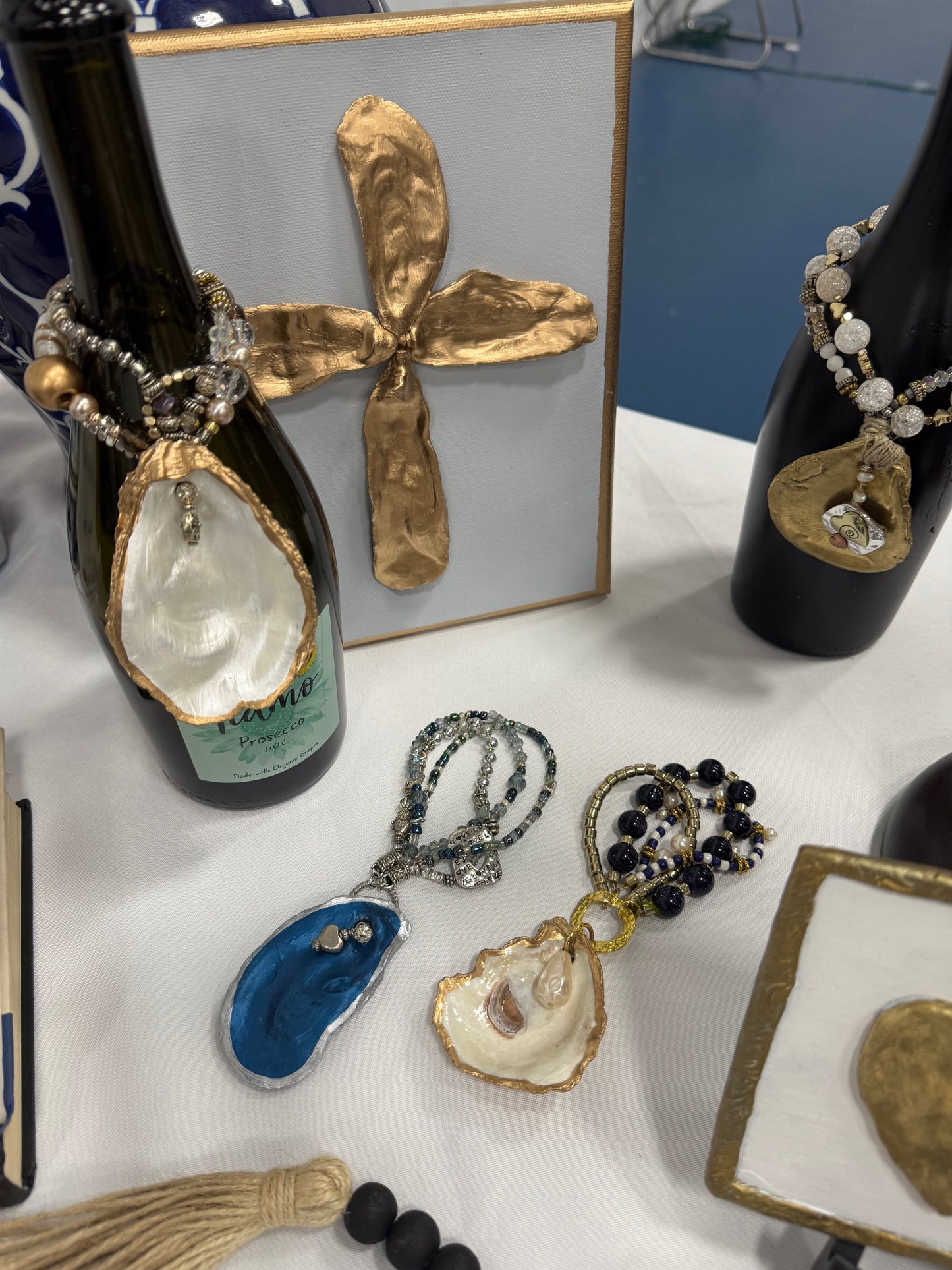 Oyster Cross Canvas Art