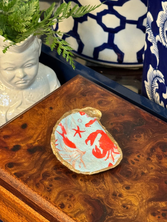 Lobster & Crab Roll | Petite Oyster Display Shell