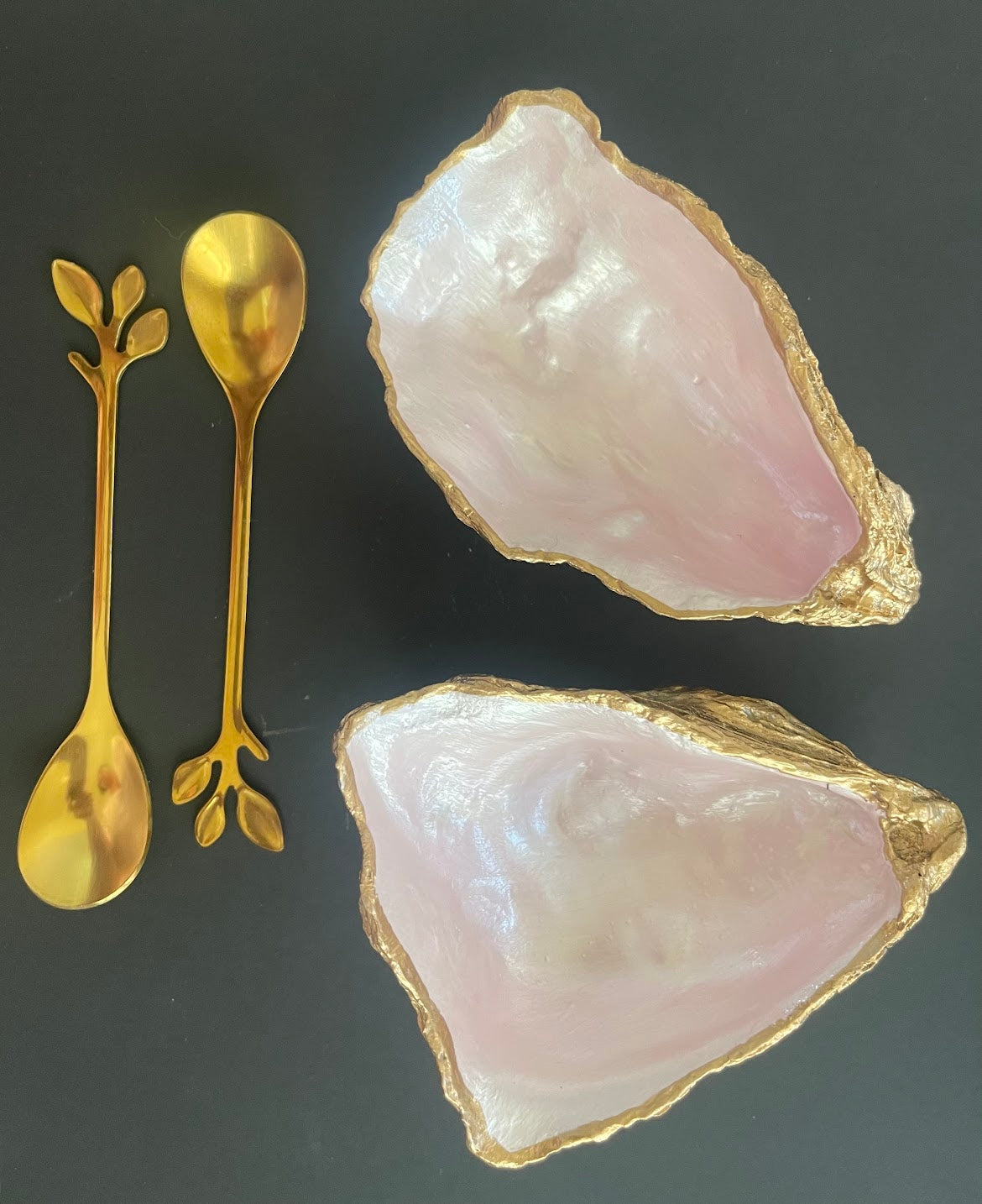 Salt & Pepper Oyster Dishes | Pearl Pink