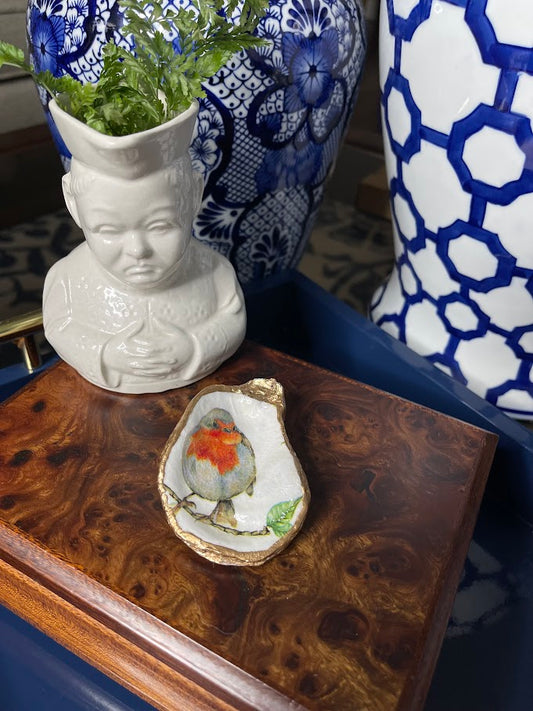 Single Songbird | Petite Oyster Display Shell