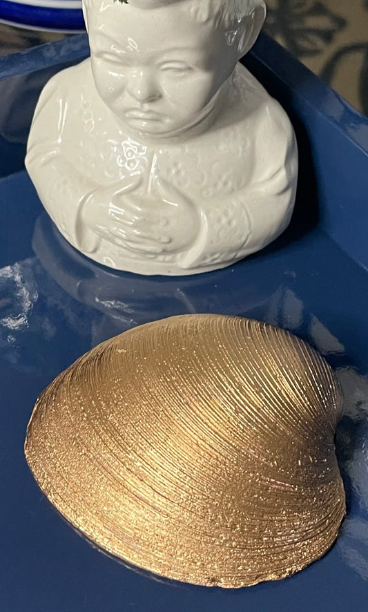 Heron | Medium Clam Shell Trinket Dish