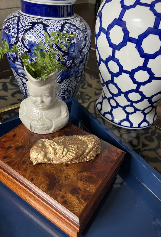 Mandarin Toile | Grande Oyster Shell Trinket Dish