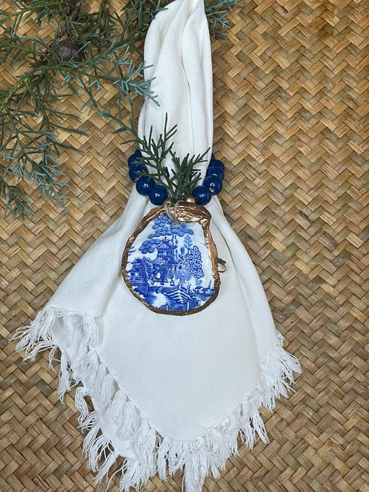 Shuck Yeah | Oyster Napkin Rings | Blue Pagoda