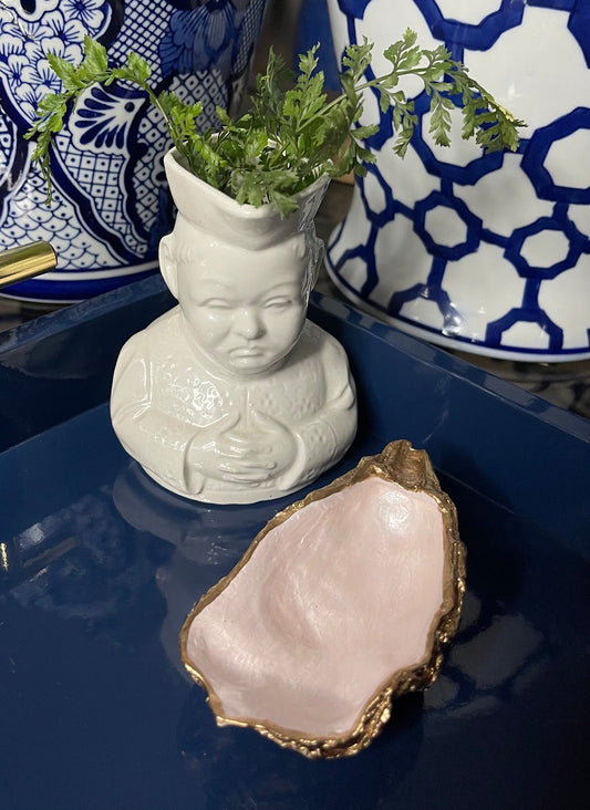 Pink Pearl | Grande Oyster Shell Trinket Dish