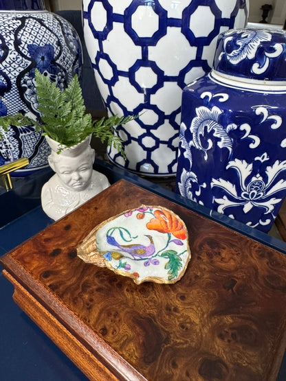 Colorful Floral | Petite or Grande Oyster Display Shell