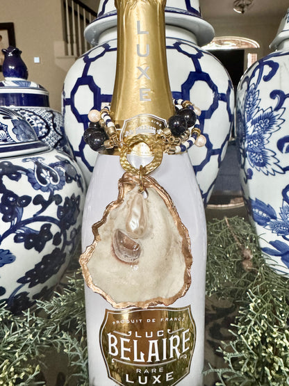 Bottle Bling Collection | Blue Gold & Pearl