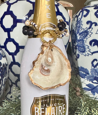 Bottle Bling Collection | Blue Gold & Pearl