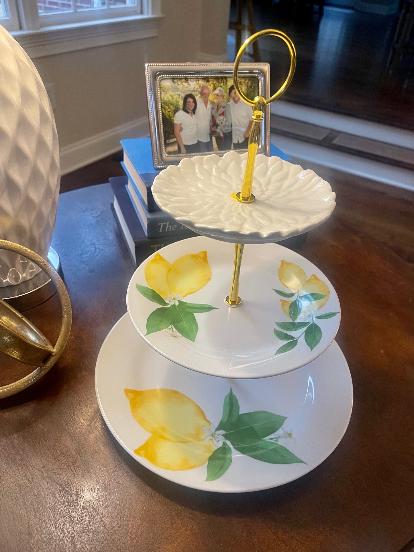 Lemon Blooms | 3 Tiered Plate Stand