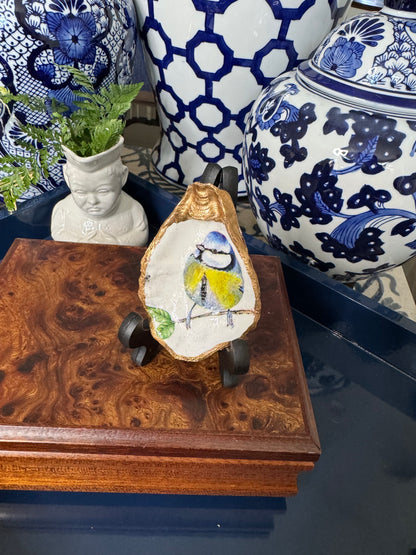 Single Songbird | Petite Oyster Display Shell