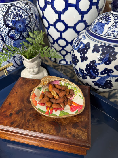 Island Bloom | Grande Oyster or Clam Shell Trinket Dish
