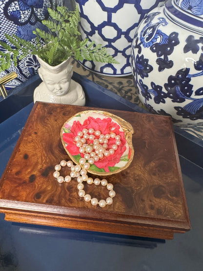 Island Bloom | Grande Oyster or Clam Shell Trinket Dish