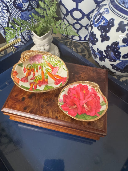 Island Bloom | Grande Oyster or Clam Shell Trinket Dish