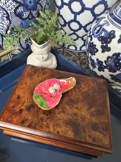 Island Bloom | Grande Oyster or Clam Shell Trinket Dish