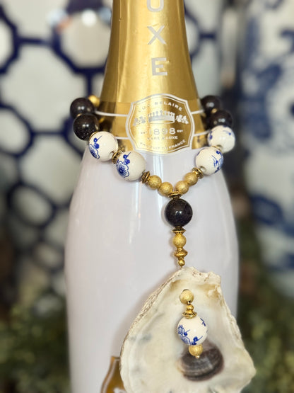 Bottle Bling Collection | Blue & White Natural