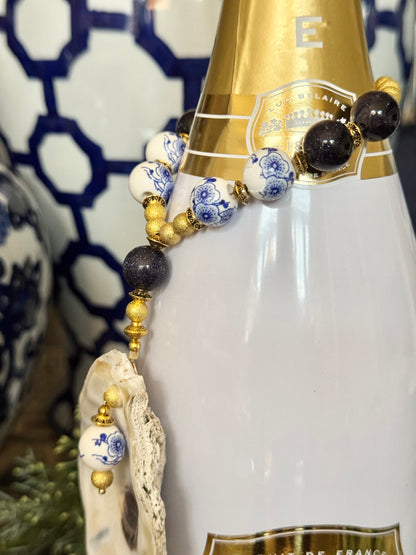 Bottle Bling Collection | Blue & White Natural