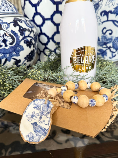 Bottle Bling Collection | Blue & White Chinoiserie