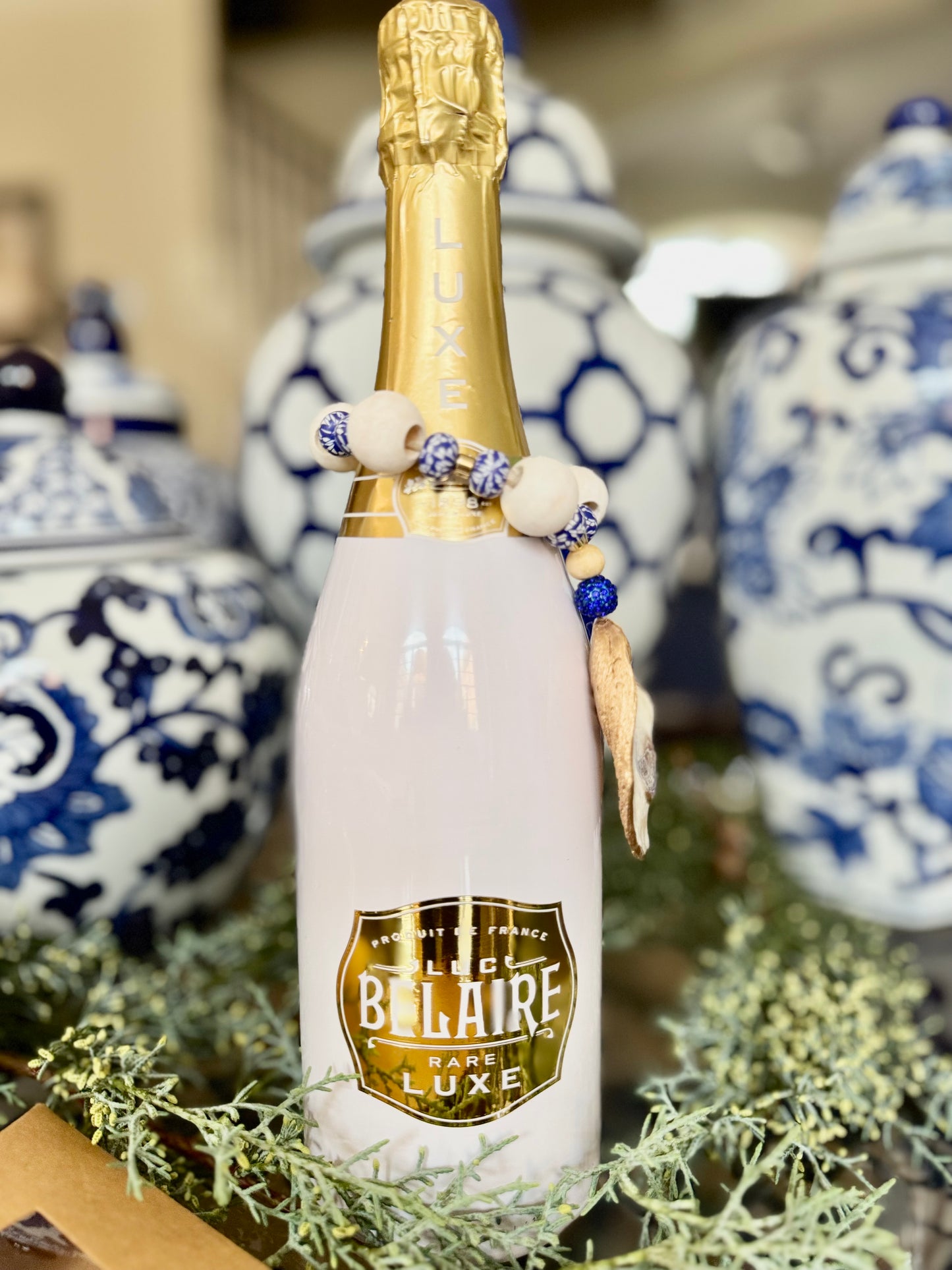 Bottle Bling Collection | Pearl & Blue White