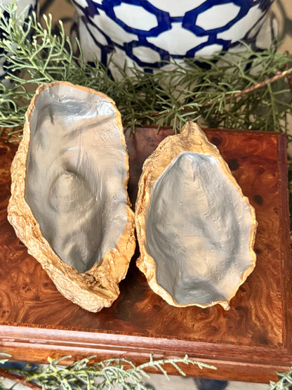 Salt & Pepper Oyster Dishes | Pearl Grey