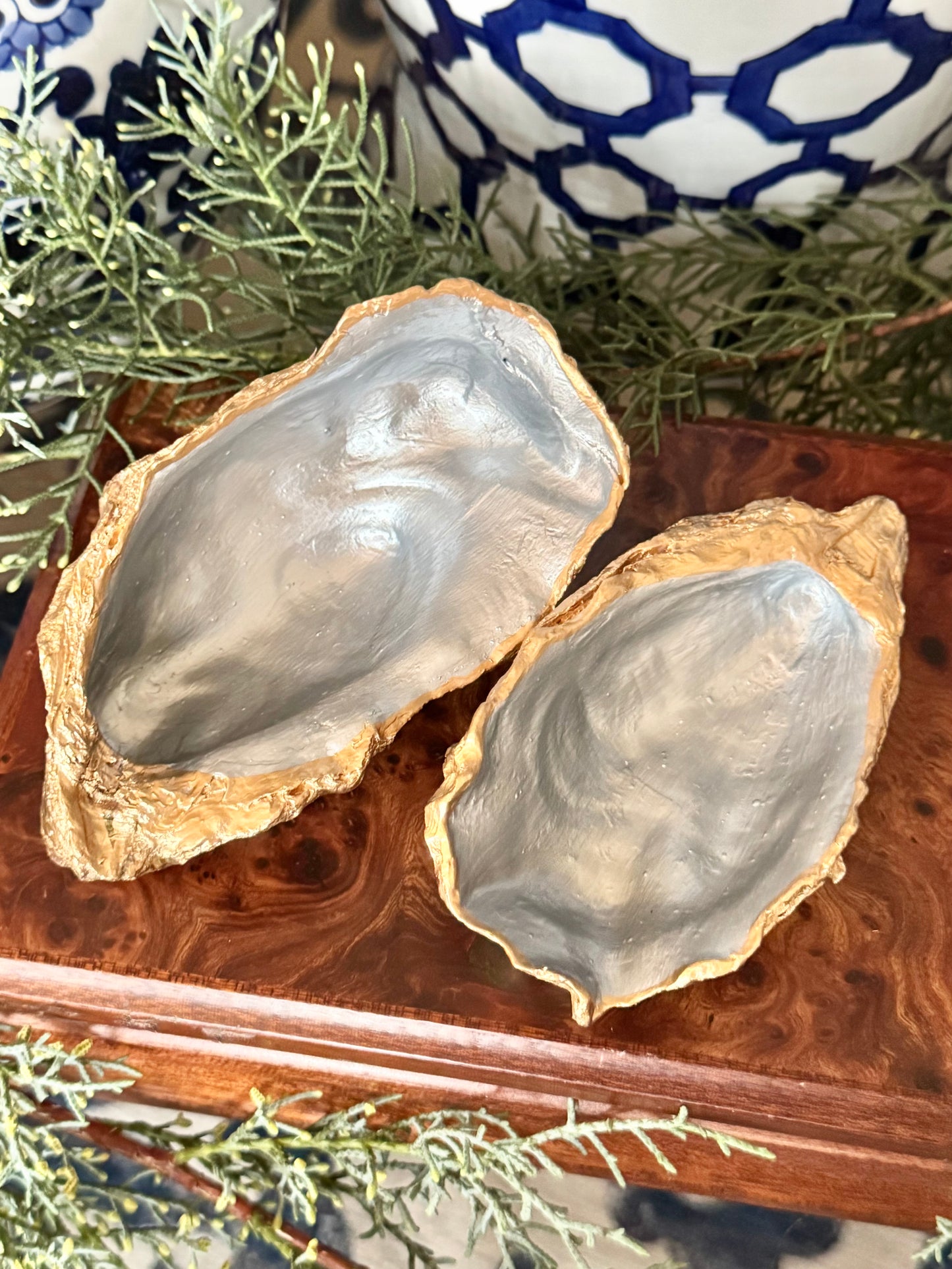 Salt & Pepper Oyster Dishes | Pearl Grey