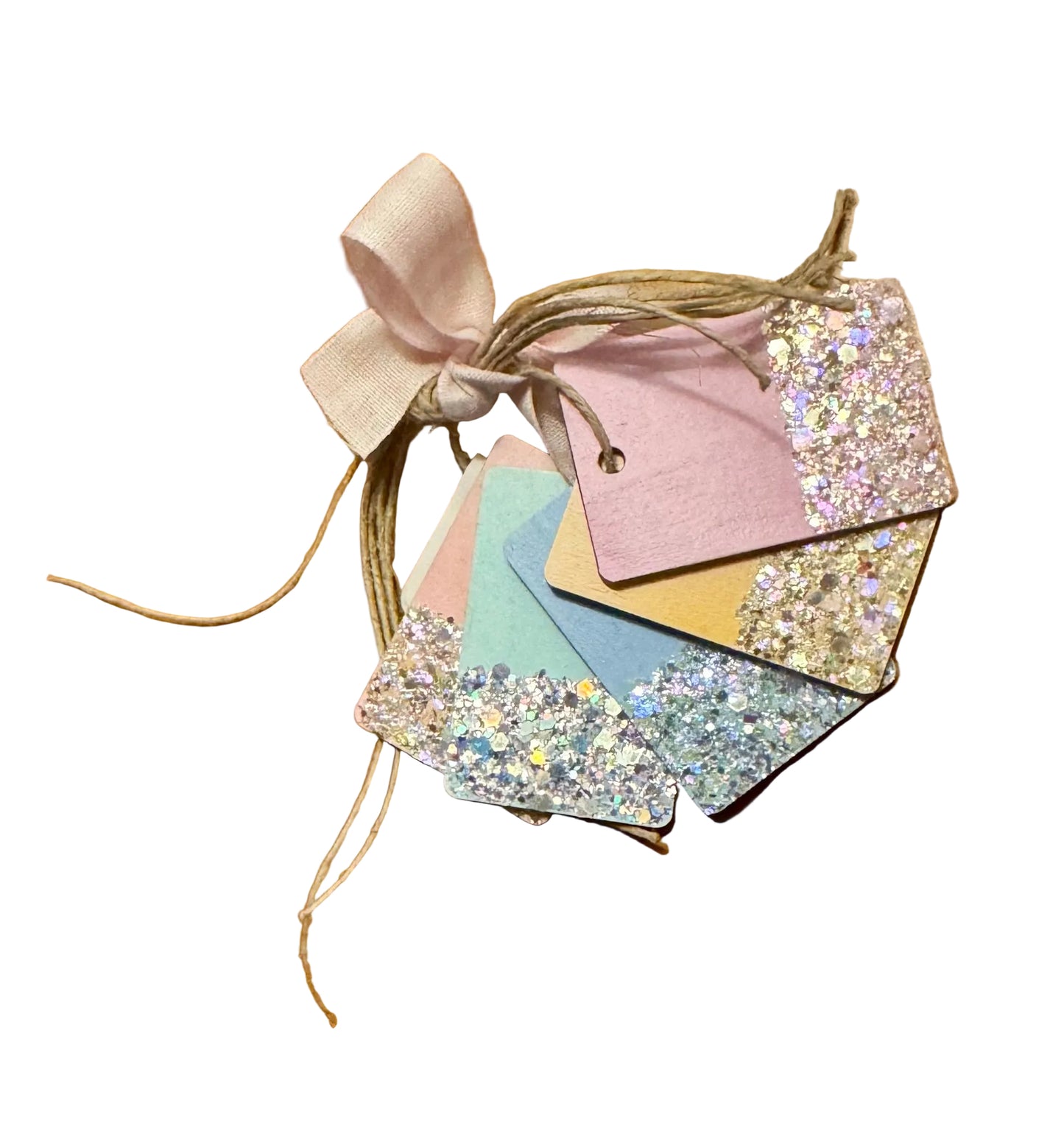 Set of 5 | Hand Painted Wooden Gift Tags