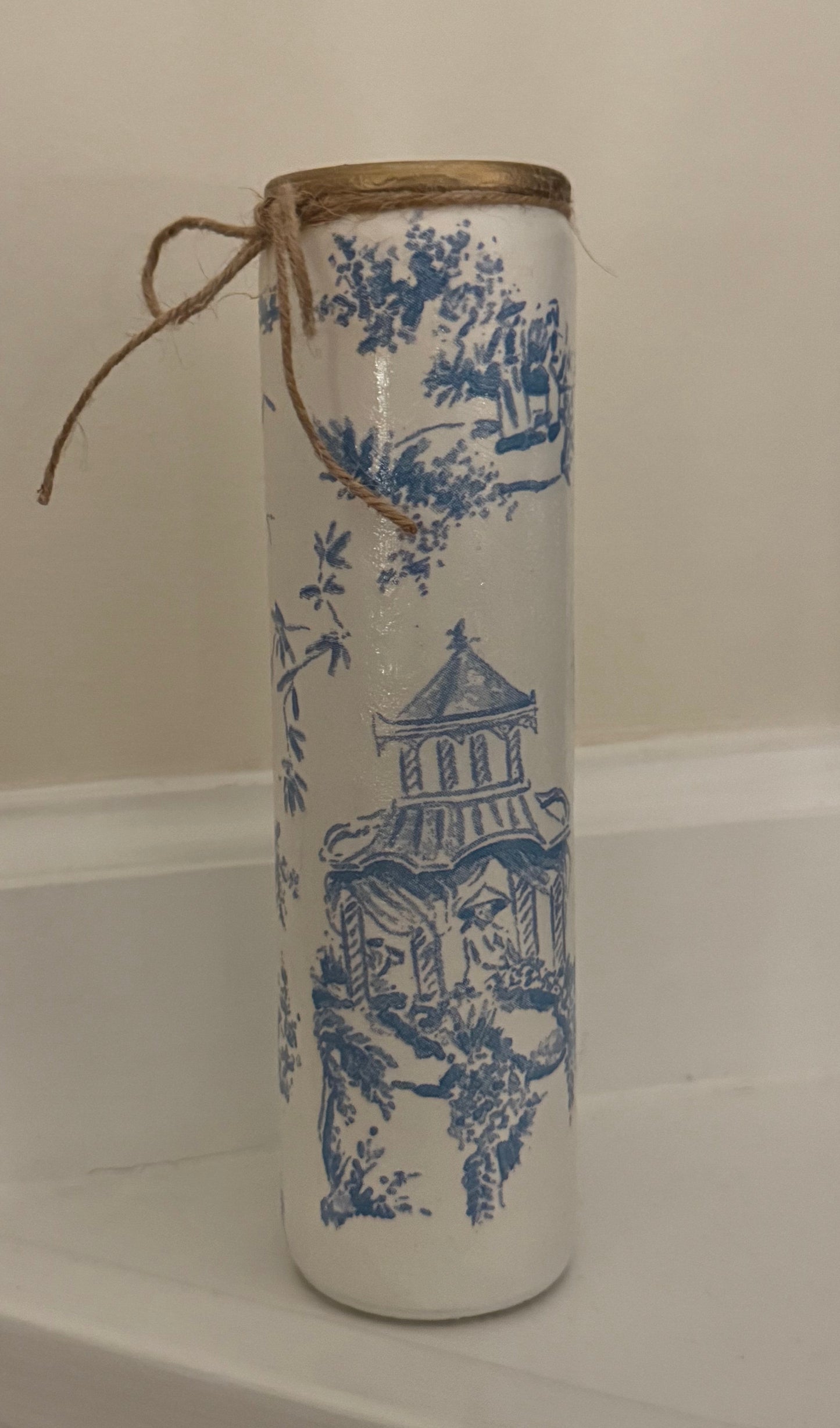 Blue Toile Candle | Guest Room