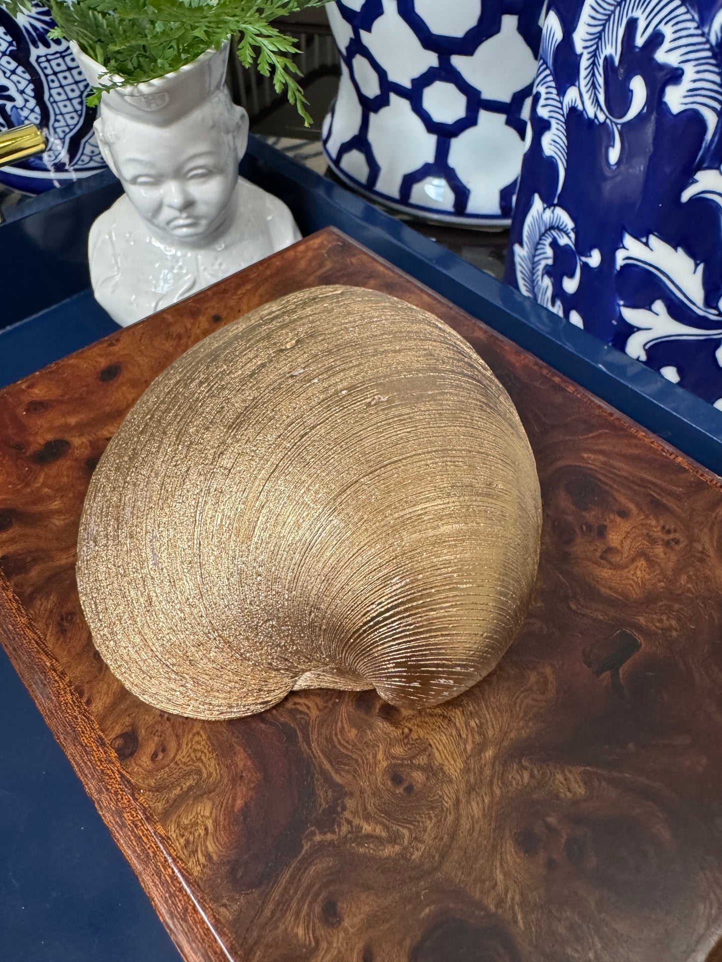 Pagoda Reverie | XL Clam Shell Trinket Dish