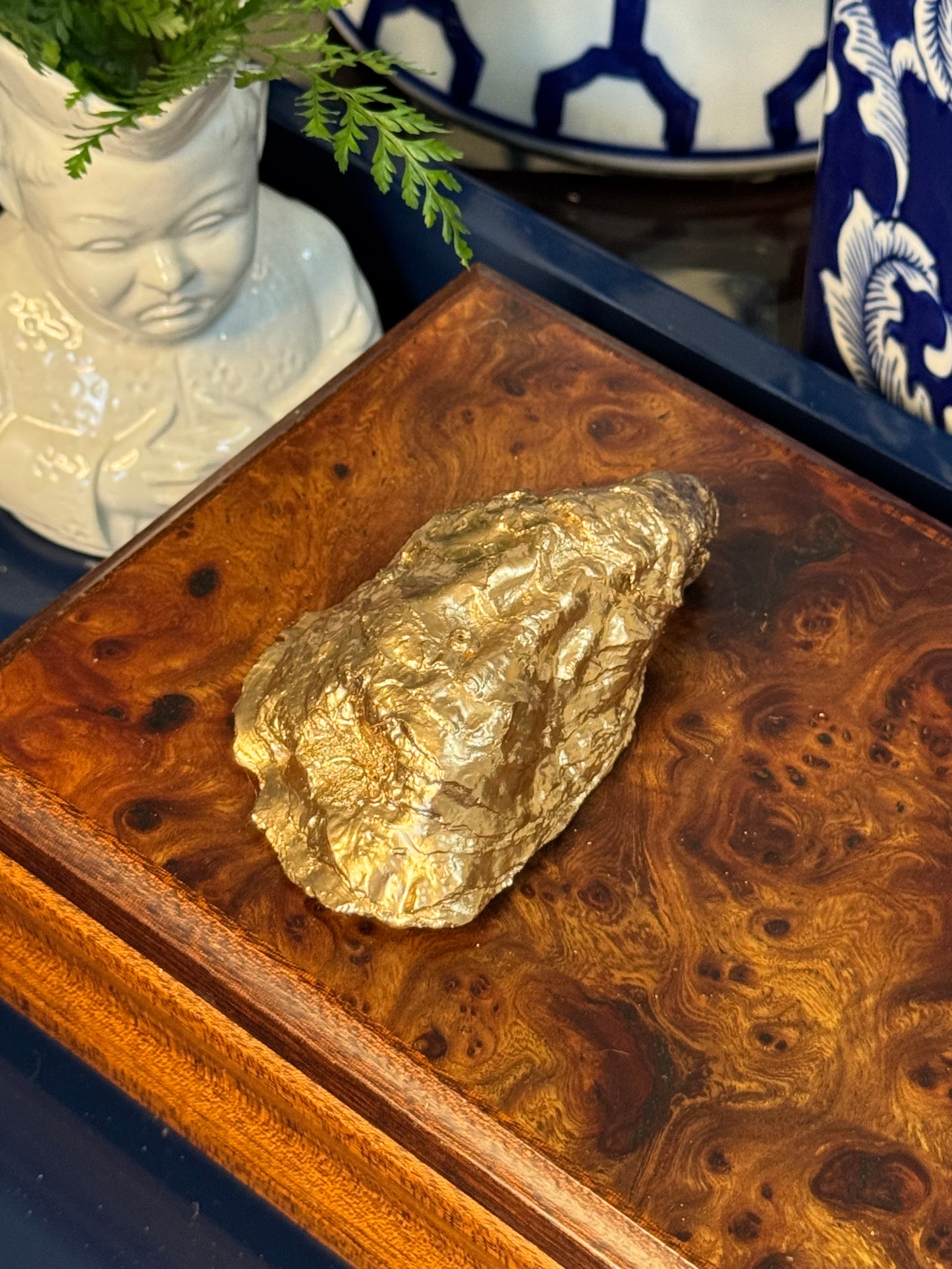Game On Girl | Grande Oyster Shell Trinket Dish