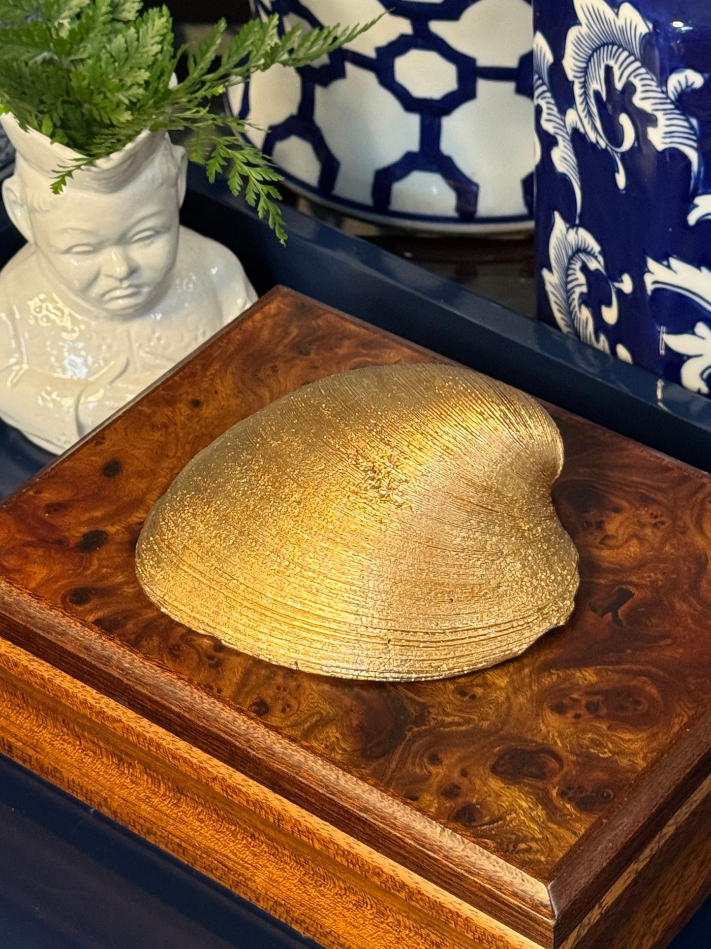 Island Bloom | Grande Oyster or Clam Shell Trinket Dish
