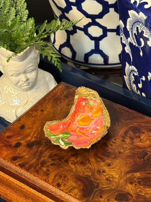 Island Bloom | Grande Oyster Shell Trinket Dish