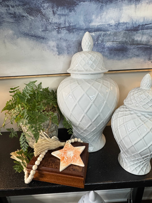 One Shell Oyster Garland | Pink Star