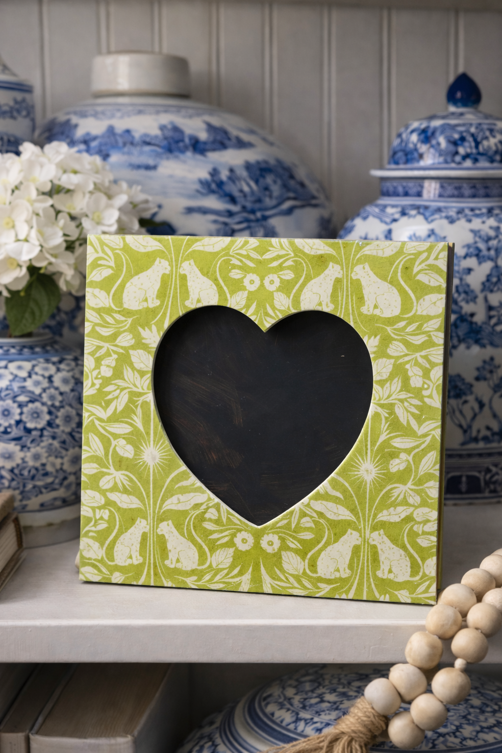 Decorative Heart Picture Frame | Ceylon Green