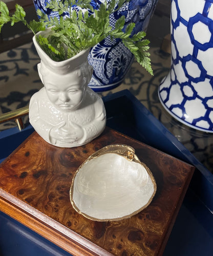 Gorgeous Natural | XL Clam Shell Trinket Dish