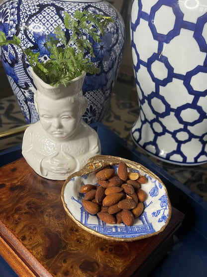 Pagoda Reverie | XL Clam Shell Trinket Dish