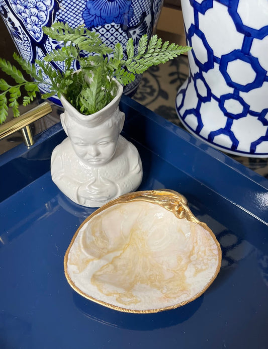 Gorgeous Natural | XL Clam Shell Trinket Dish