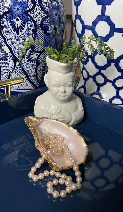 Pink Pearl | Grande Oyster Shell Trinket Dish
