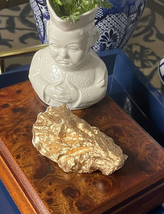 Blue Harvest Toile | Grande Oyster Shell Trinket Dish