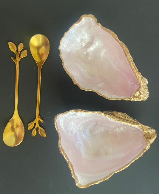 Salt & Pepper Oyster Dishes | Pearl Pink