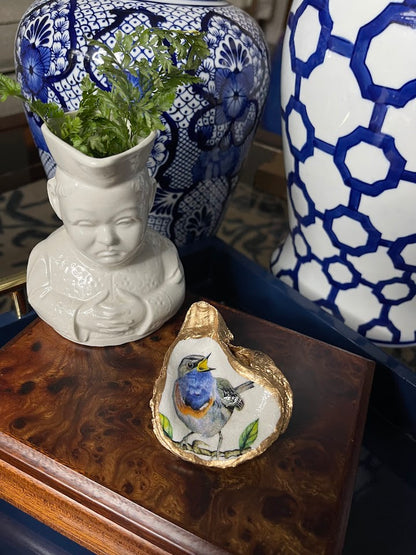 Single Songbird | Petite Oyster Display Shell