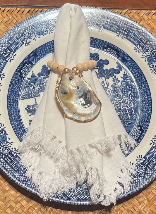 Shuck Yeah | Oyster Napkin Rings | Natural