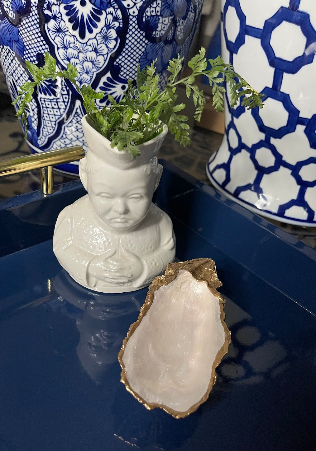 Pink Pearl | Grande Oyster Shell Trinket Dish