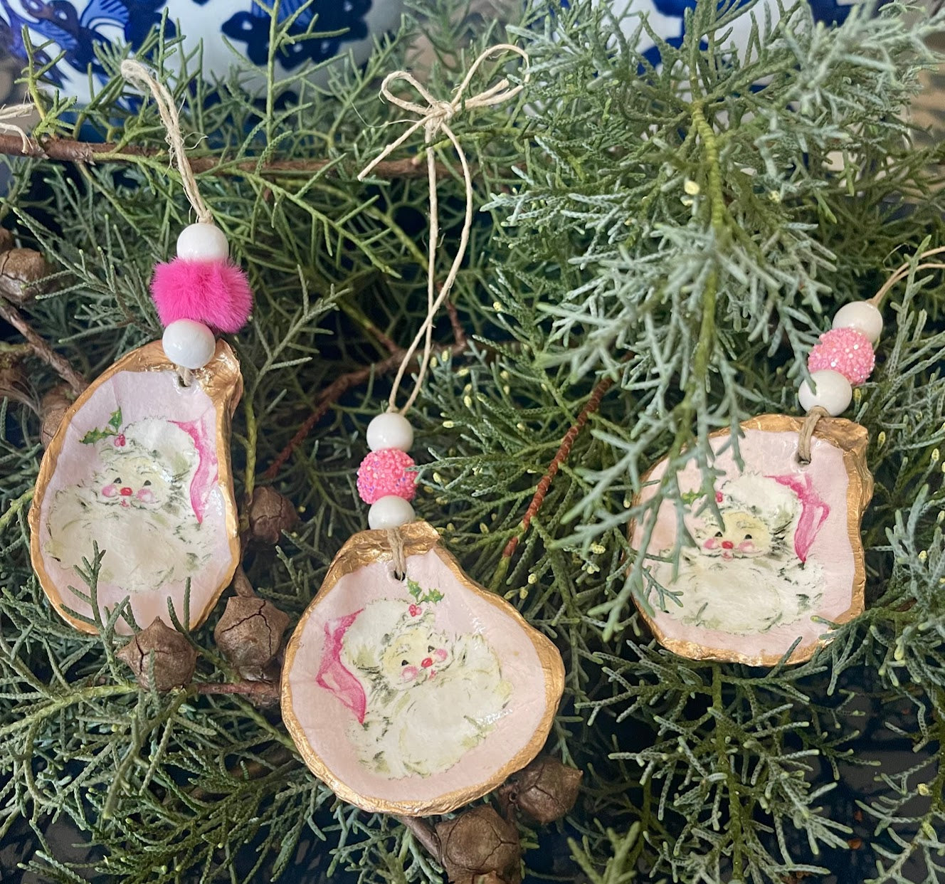 Ornaments | Pink Santa