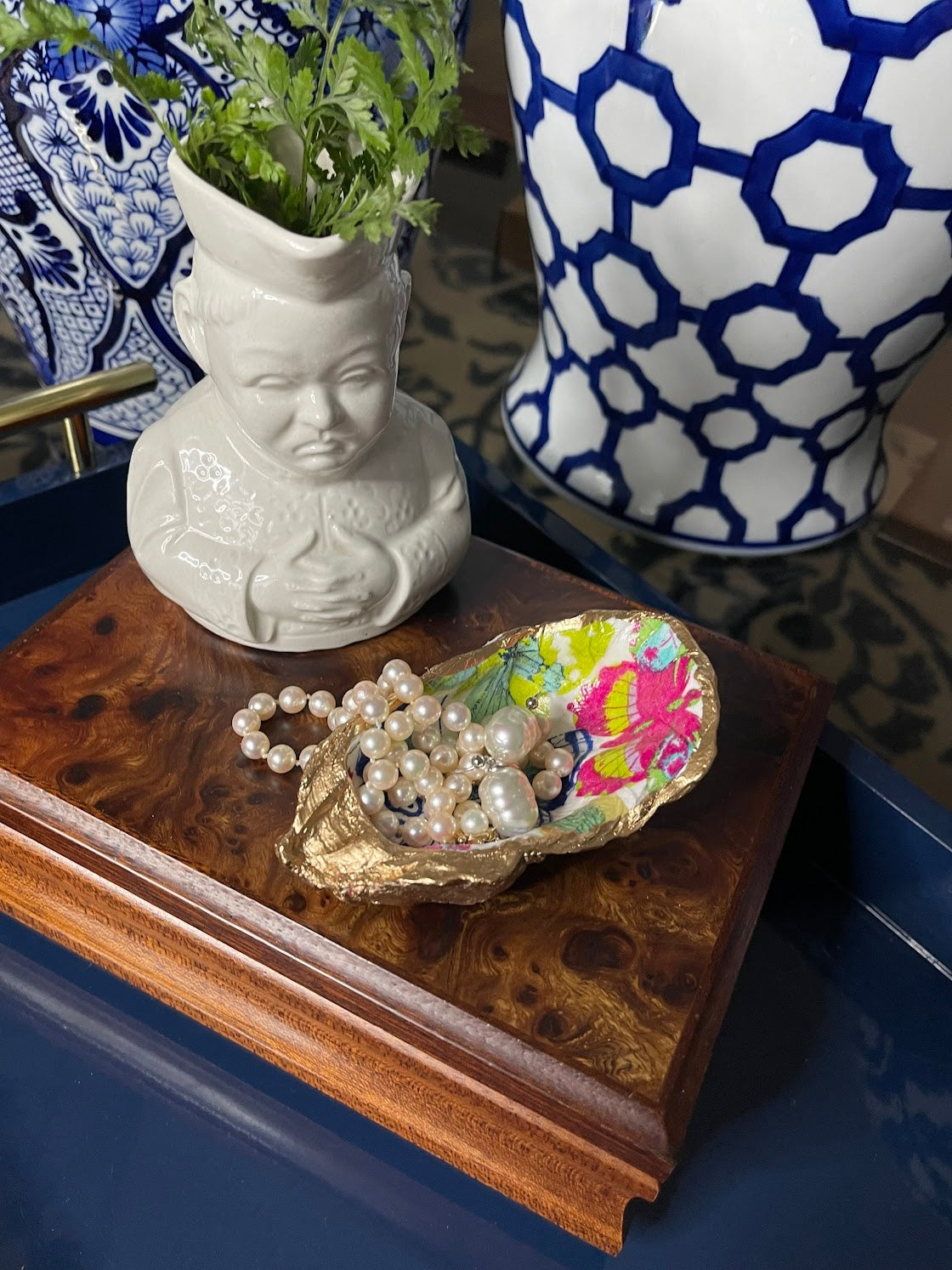 Colorful Butterfly | Petite or Grande Oyster Trinket Dish