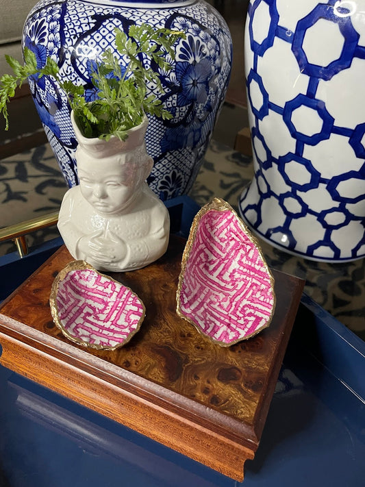 Raspberry Pink Key | Petite or Grande Oyster Trinket Dish