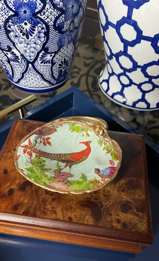 Bird & Branch | XL Clam Shell Trinket Dish