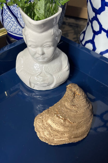 Green & Blue Floral | Petite or Grande Oyster Display Shell
