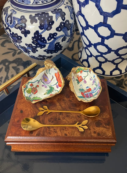 Salt & Pepper Oyster Shell Dishes | Birds