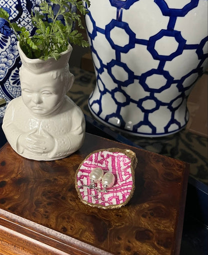 Raspberry Pink Key | Petite or Grande Oyster Trinket Dish