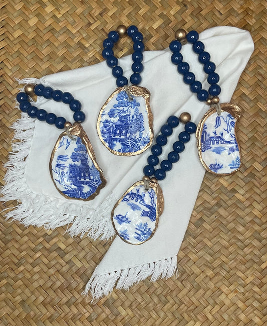 Shuck Yeah | Oyster Napkin Rings | Blue Pagoda