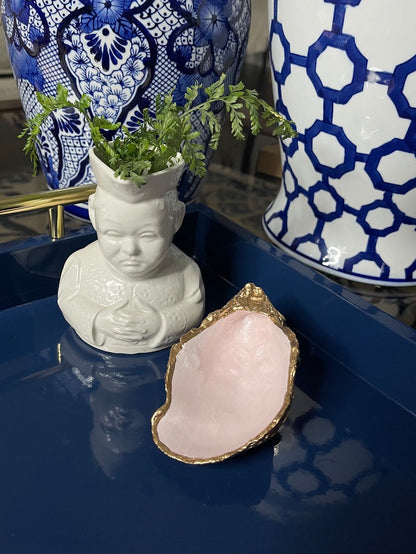 Pink Pearl | Grande Oyster Shell Trinket Dish