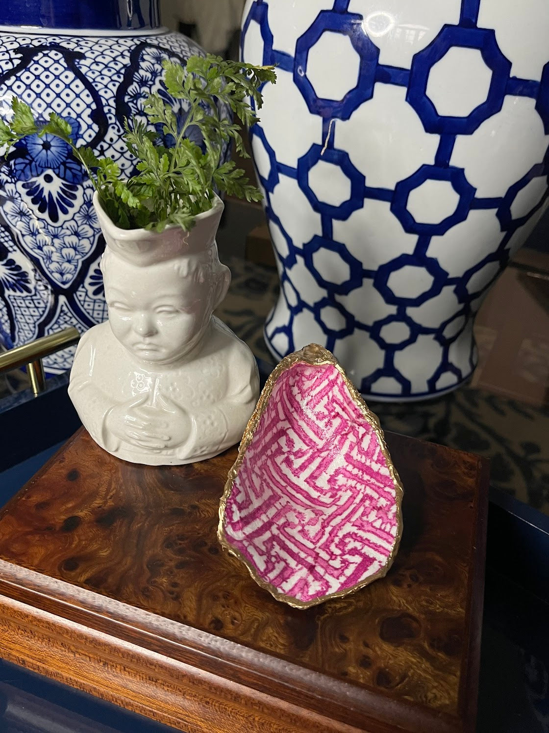 Raspberry Pink Key | Petite or Grande Oyster Trinket Dish